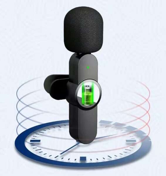 K8 Wireless Lavalier Portable Audio Video Recording Mini Microphone