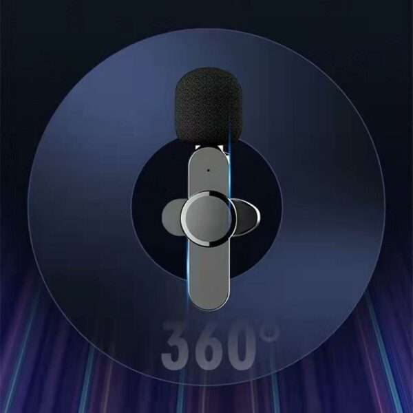 K8 Wireless Lavalier Portable Audio Video Recording Mini Microphone