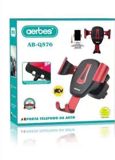 Aerbes AB-Q576 Gravity Car Mount Metal Mobile Phone Holder Stand
