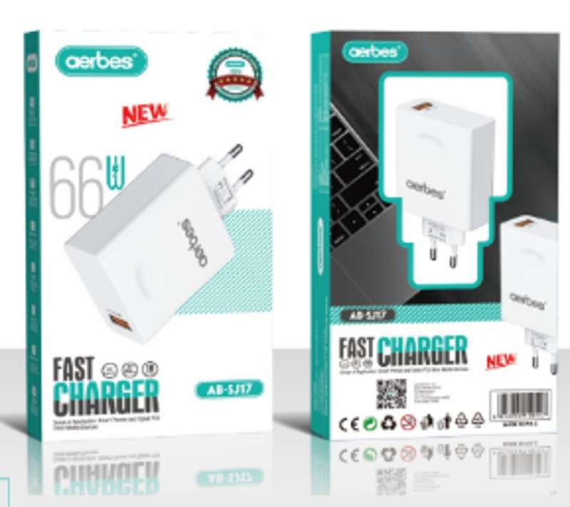 Aerbes AB-SJ17 Portable QC3.0 USB Fast Charger 66W