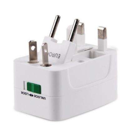 Treqa BEU-3 Universal Worldwide US UK AU EU Travel Adapter Plug Socket