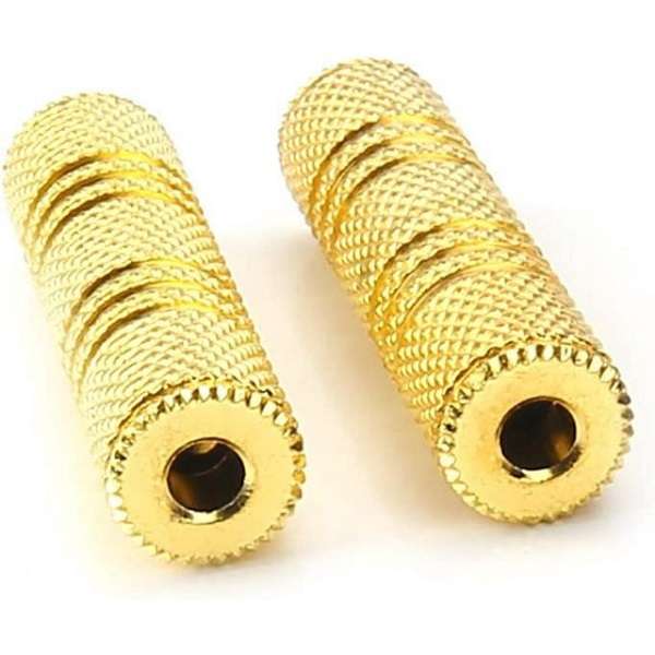 SE-L132 Aux Coupler, 3.5mm Female to Female Adapter Stereo Connector Pack of 100