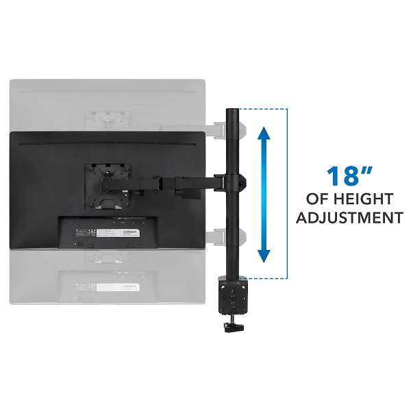 Z011 15-30 Long Arm Table Clamp Monitor Stand