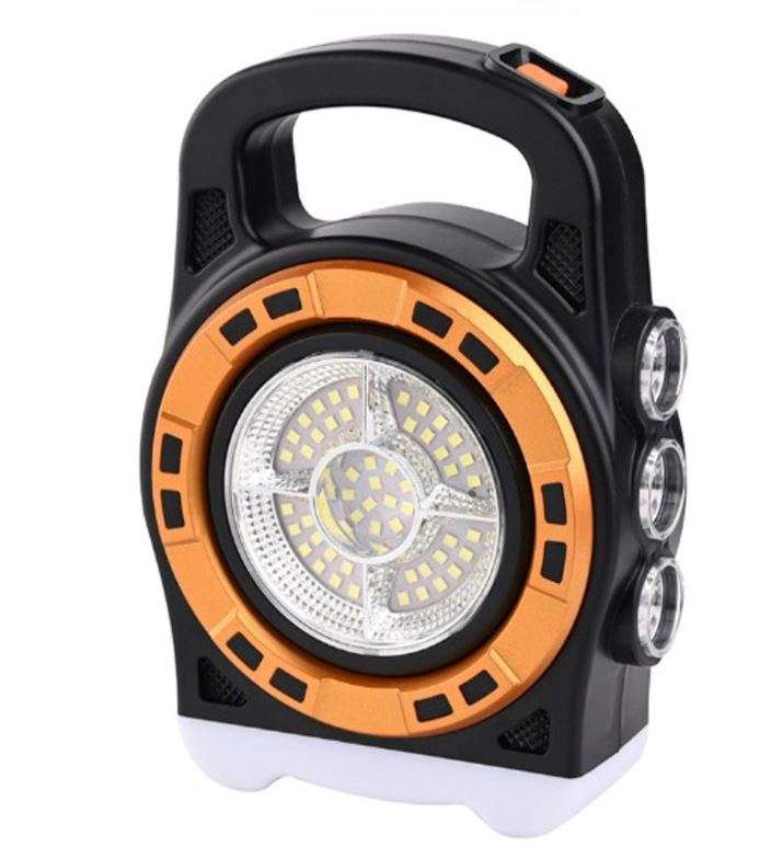 FA-6678L 20W Solar Powered Portable LED Light With 3 Light Sources and USB Charging