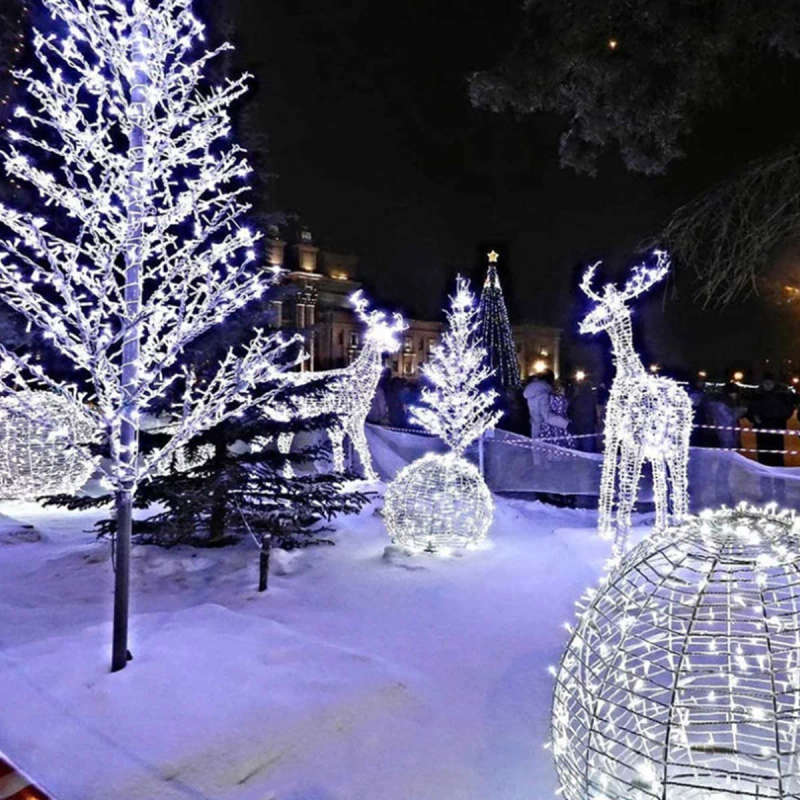 ZYF-D81 LED Inter-Connecting Clear Cable Fairy Light White 20M