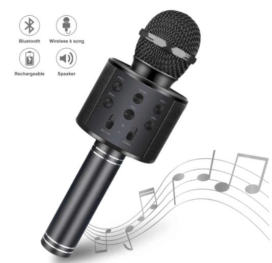 WS-858 Wireless Bluetooth Handheld Karaoke Microphone
