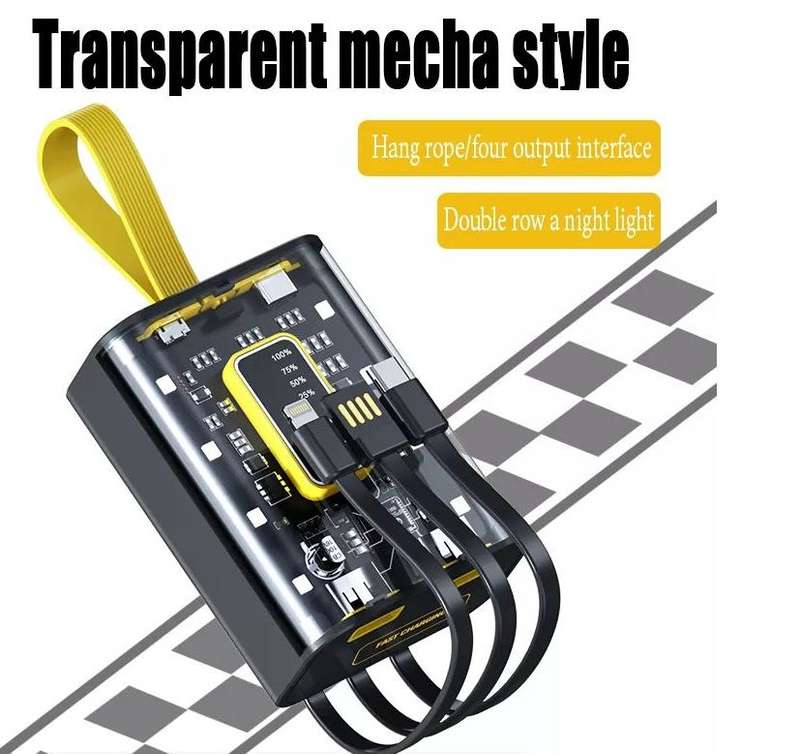 Treqa TR-955 10000mah Transparent Power Bank
