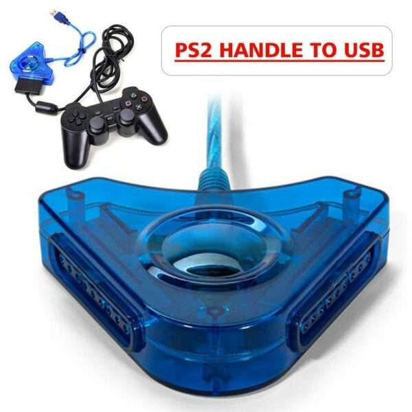 USB To PS2 Player Convertor   Blue