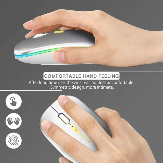 SE-M16 Rechargeable LED 2.4Ghz+5.0 Bluetooth Dual Mode Mouse