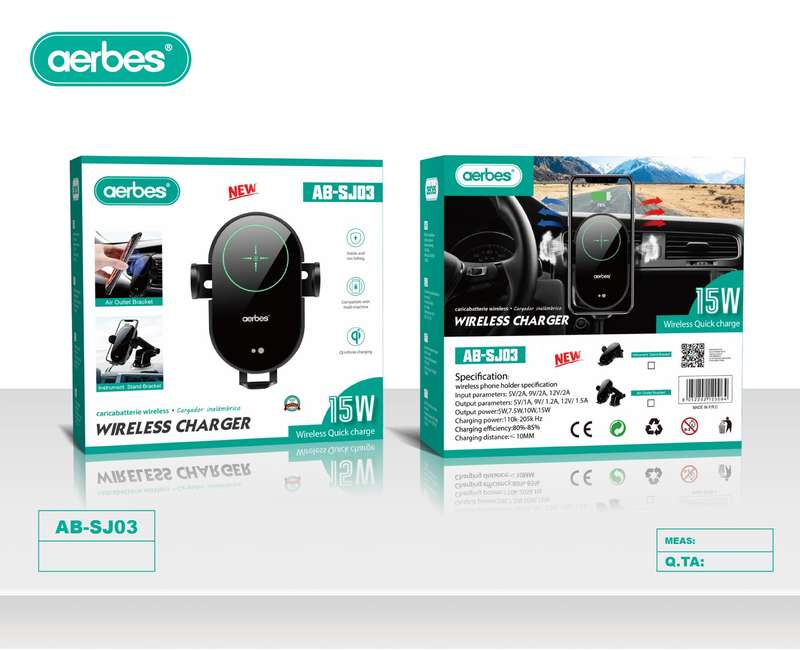 Aerbes AB-SJ03  Multifunctional Quick Charge Wireless Charger Phone Bracket