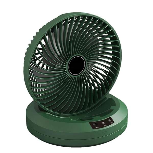 PM-034 USB Rechargeable Foldable Circulating Desk And Wall Fan