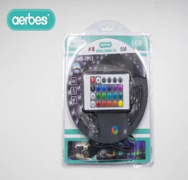 Aerbes AB-Z813  RGB 300LED USB 5050 Strip Light With Remote Control