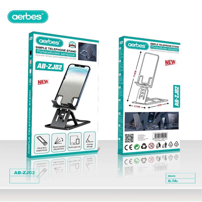 Aerbes AB-ZJ02 Adjustable Desktop Foldable Mobile Phone Holder
