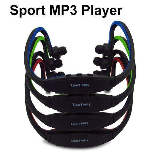 Wireless Neckband Bluetooth Sports MP3 Player with Micro SD Card Slot