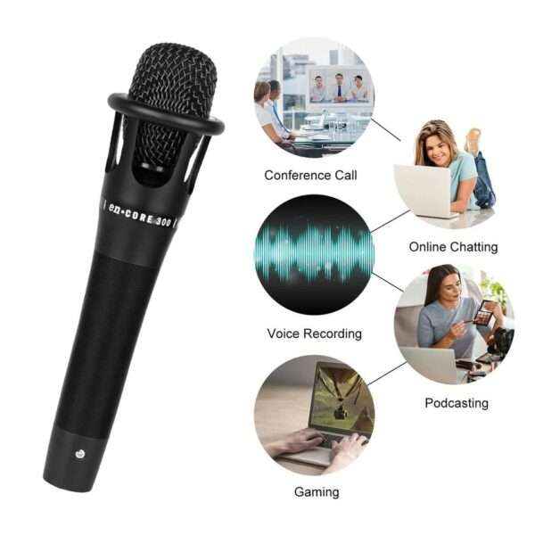 E300 Series Condenser Microphone Handheld for Studio Recording Without Stand