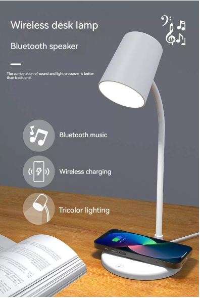 L18 Three-In-One Wireless Bluetooth Led Table Lamp Touch Dimmable Reading