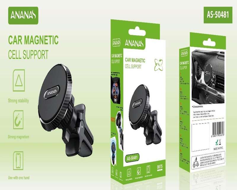 Ananas AS-50481 Portable Strong Magnetic Mobile Phone Round Air Vent Phone Holder For Car