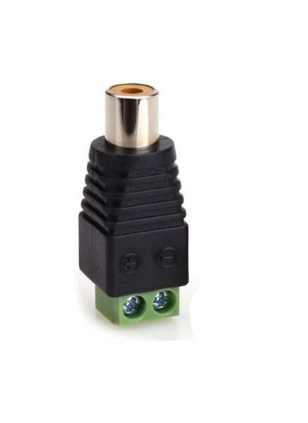 XF0571 Green RCA Female 100 Pieces
