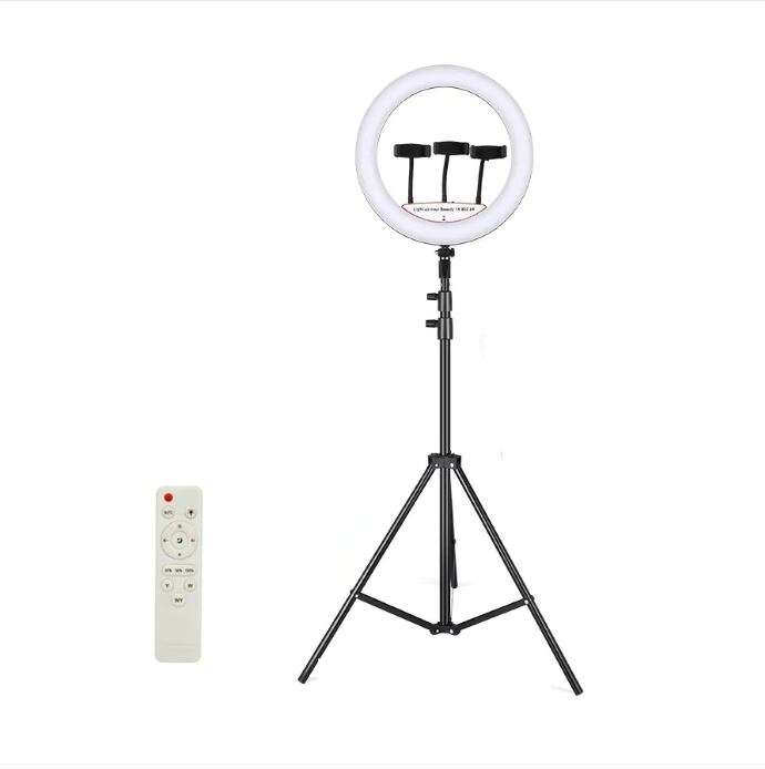 LJJ-56 56cm 22 inch Ring Light for Social Media Videos With Tripod Stand