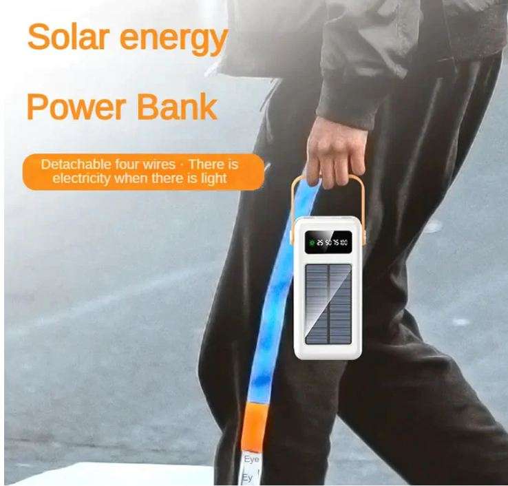 Treqa TR-957-60000Mah Solar Power Bank With LED Flashlight