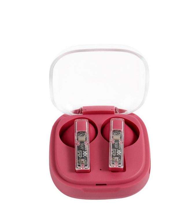 AS-50274 TWS Wireless Bluetooth Clear Headphones With Charging Case