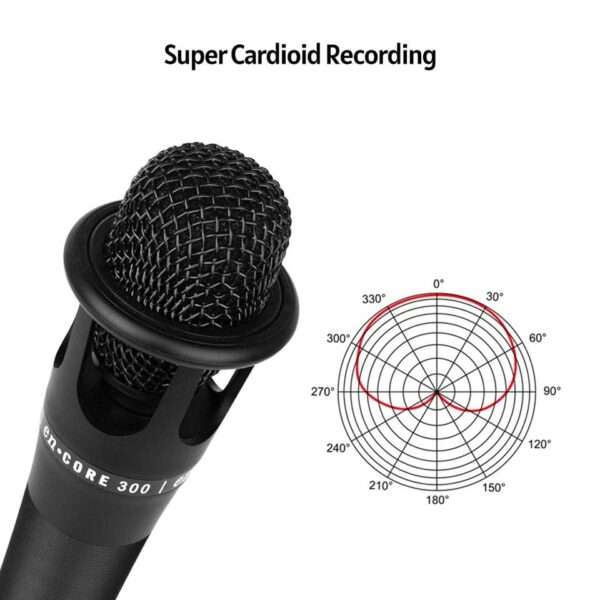 E300 Series Condenser Microphone Handheld for Studio Recording Without Stand
