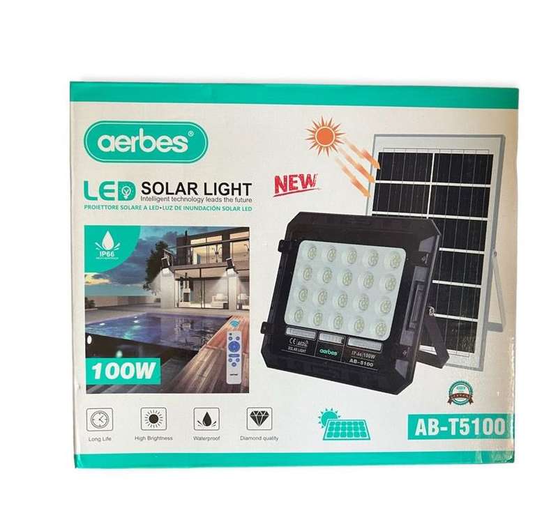 Aerbes AB-T5100  Solar Powered Flood Light 100W