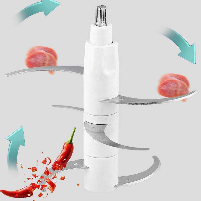 DR-802-2L Kitchen Expert 2Ltr Stainless Steel & Glass Meat Grinder Food Processor