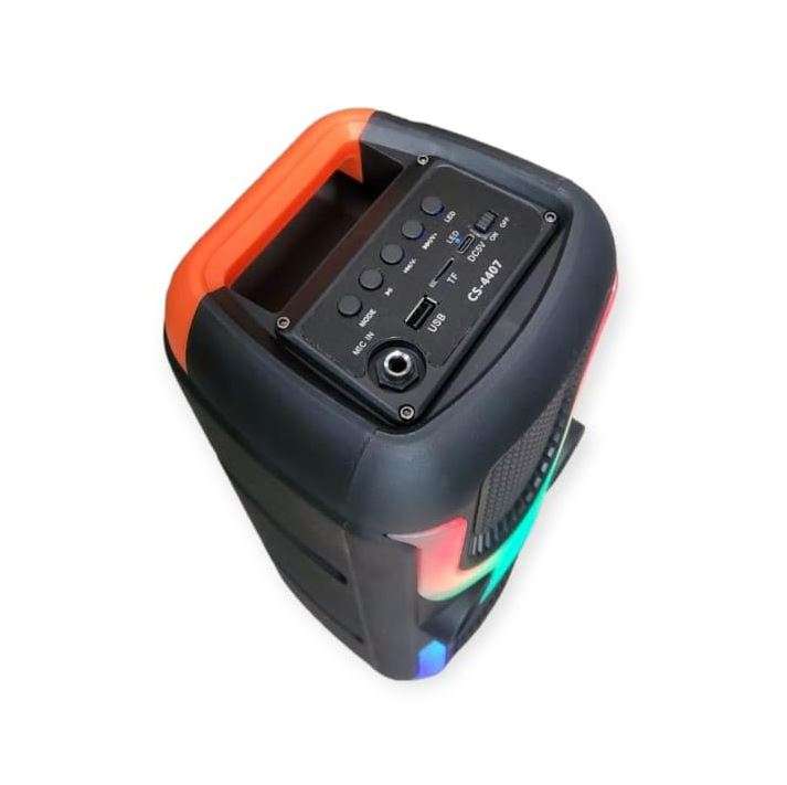 CS-4407 RGB Bluetooth Speaker With Microphone Line In USB & TF Playback + FM Radio Type C Charger