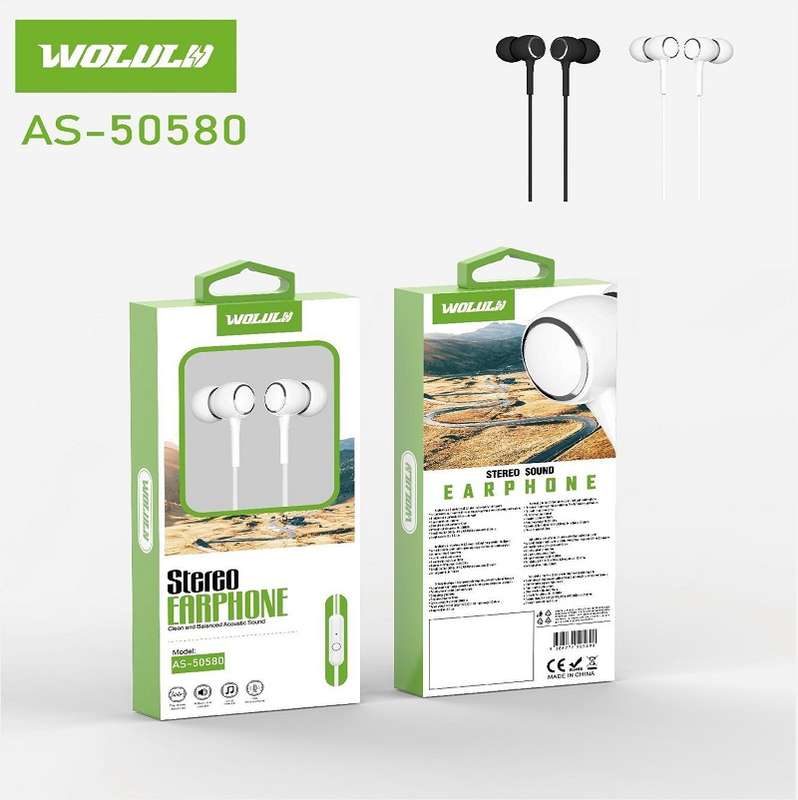 Wolulu AS-50580 Wired 3.5mm Earphones