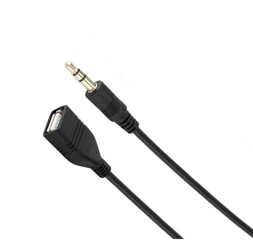 SE-L213 3.5mm Male AUX To USB Female Cable 1.5M