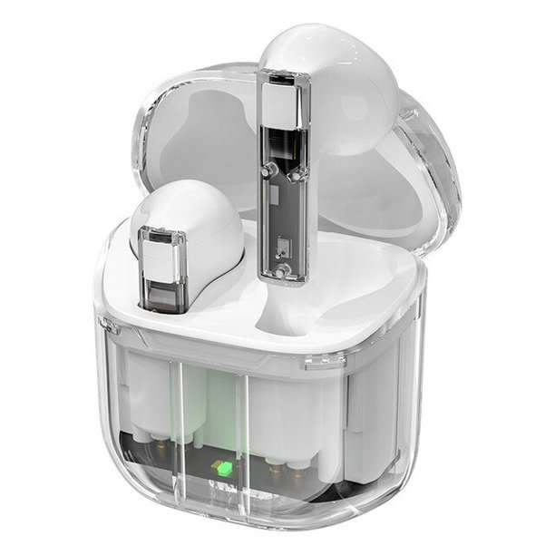 Ananas AS-50271 Clear Bluetooth Headset V5.3 with Charging Case