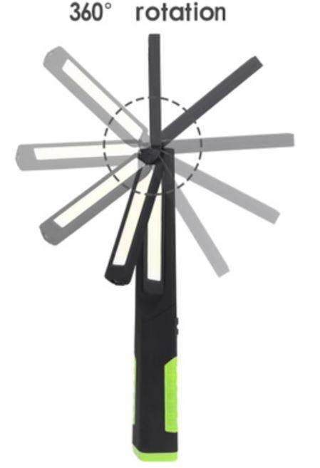 FA-1740 Rechargeable Slim Work Lamp With Red Light And Dinamo for Emergency