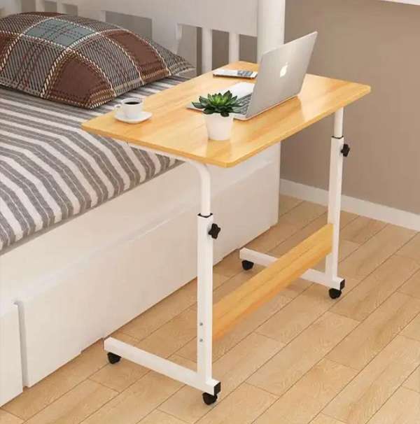 WS6040 Adjustable Height Trolley Bedside Laptop Table