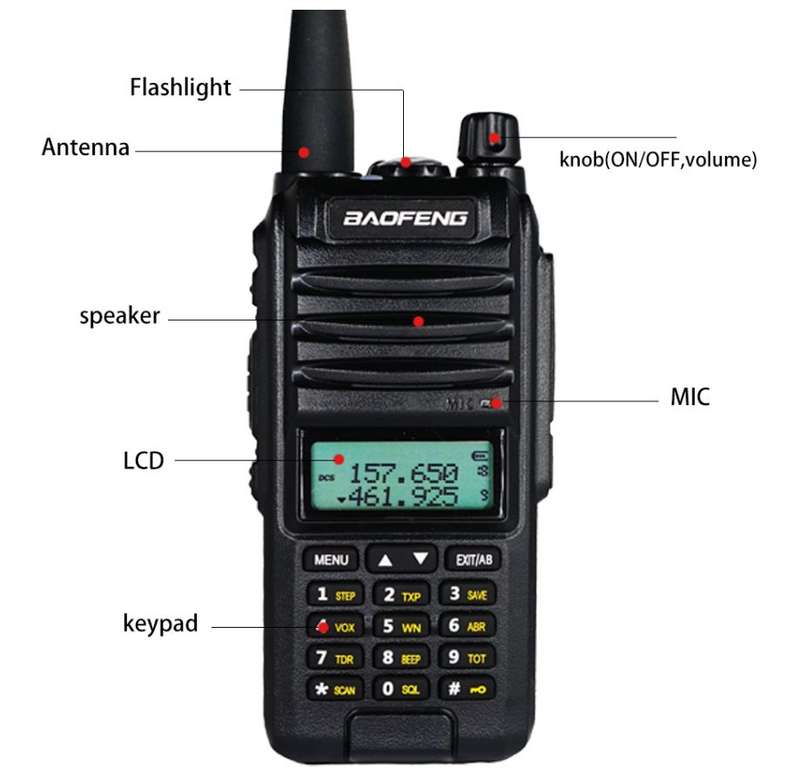 XF0547 A58S Walkie Talkie 2 Way Radio With LED Display 1pc