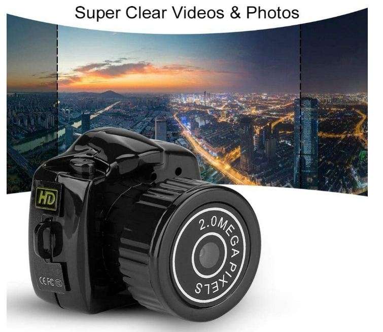 Y2000 Pocket Spy Camera Micro Smallest Portable HD with Micro SD Card Slot DVR