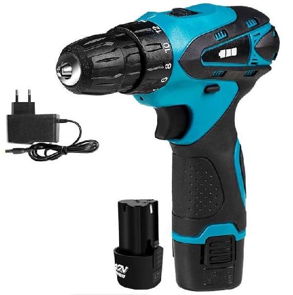 Jiageng JG20375045 Electric Drill With 2 x 12V  4500mah Battery