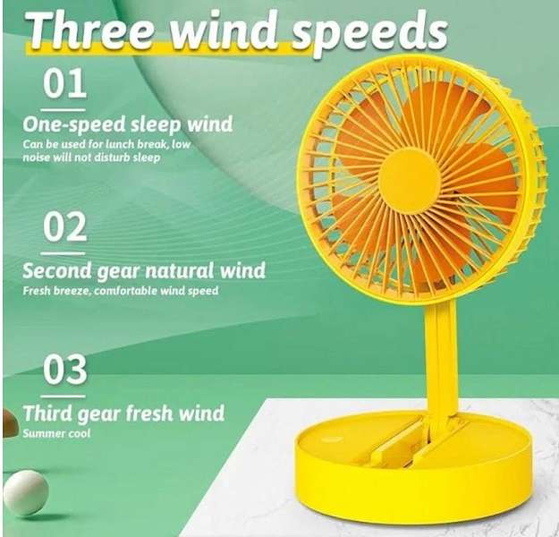 XM66-38 Adjustable Portable Rechargeable Mini fan with 3 Wind Speed