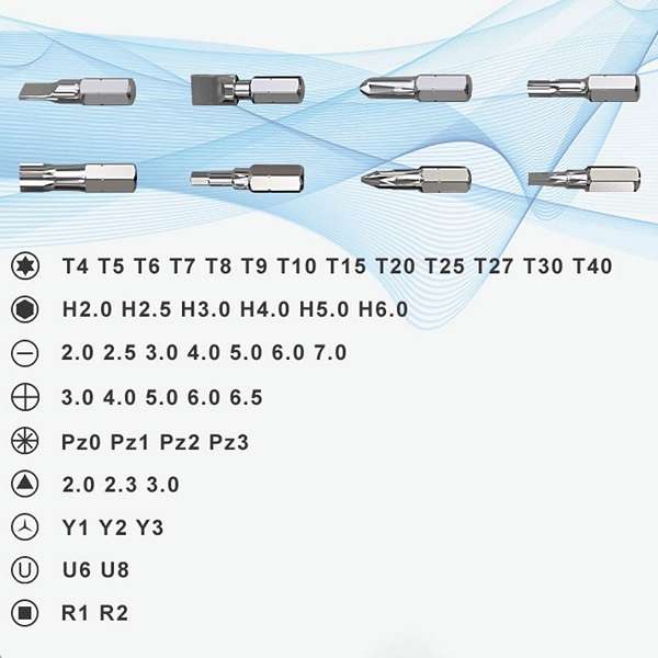 Jakemy JM-6124 Portable Ratchet Handle Screwdriver Set Tool Kit