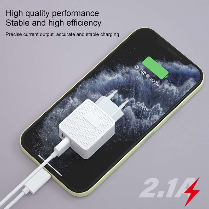 Wolulu AS-51384 Dual USB Wall Charger 2.1A