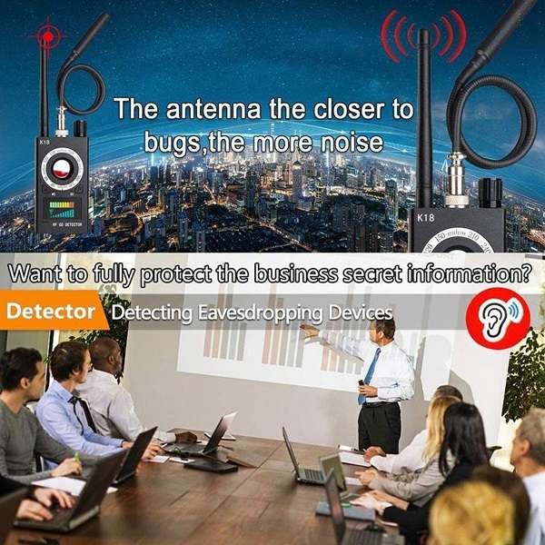 JG-K18 GPS Tracking GSM Listening Device Finder Wireless Camera Detector