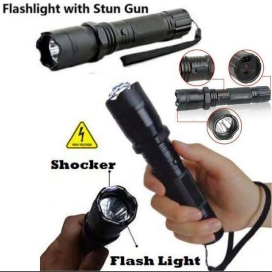 FA-288 Powerful Stun Gun Flashlight Shock Model With Electrodes