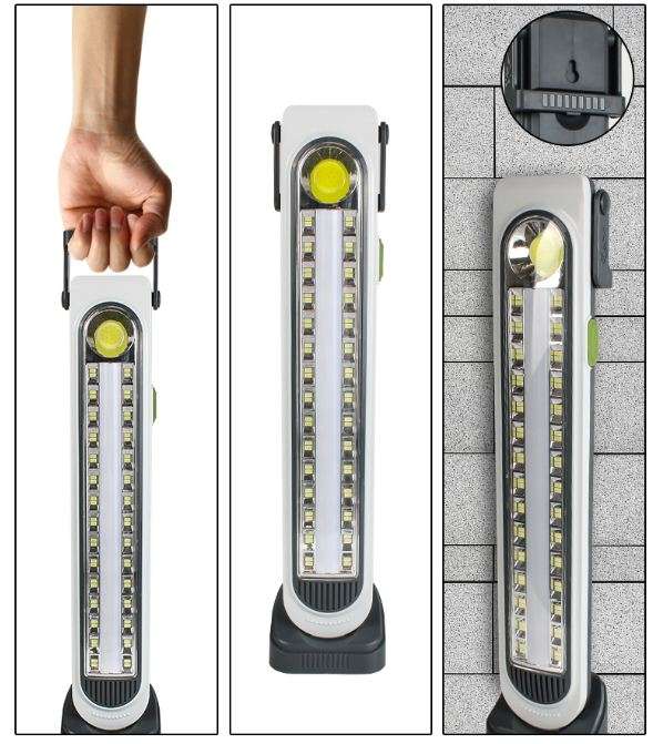 Aerbes AB-TA233 Solar Powered Portable Five Modes Emergency Light With Base