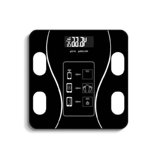 183488 Wireless Rechargeable Digital Bathroom Scale OKOK Health App