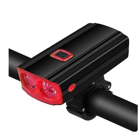 Aerbes AB-ZX06-1 Dual Light Source Wireless Code Meter Bicycle Front Light