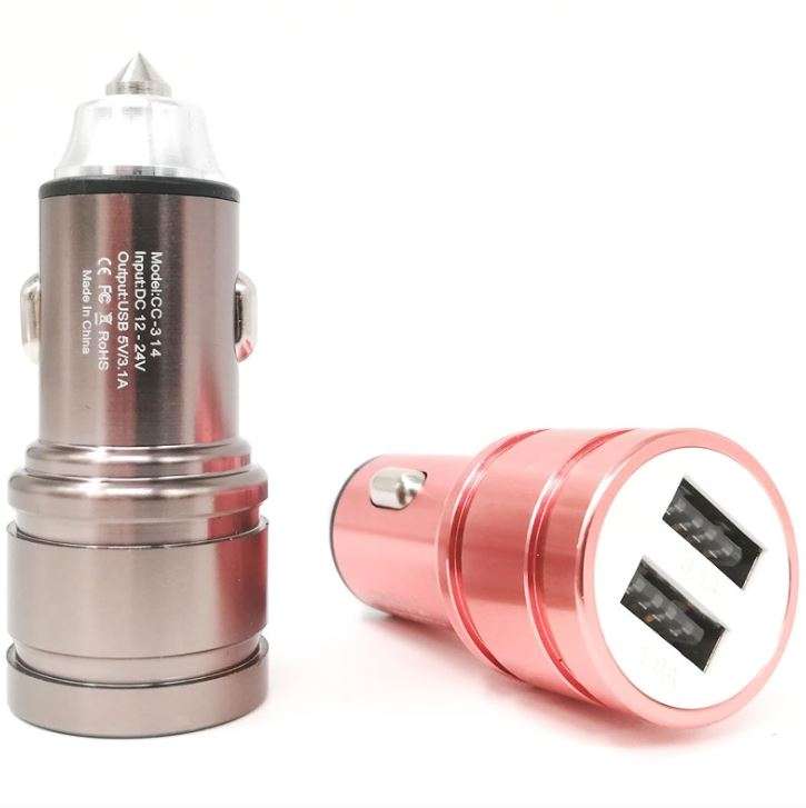 Treqa CC-314 Auto-ID 3.1A Dual USB Car Charger