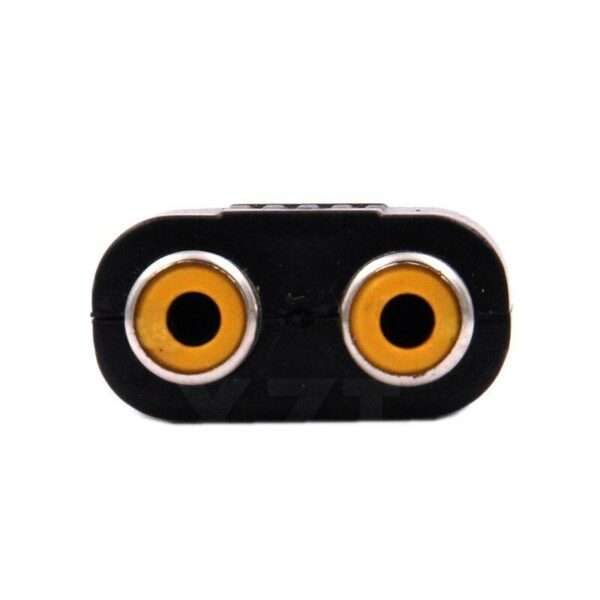 SE-L153 6.35mm Stereo Audio Plug To 2 RCA Female Splitter Adapter Pack Of 100