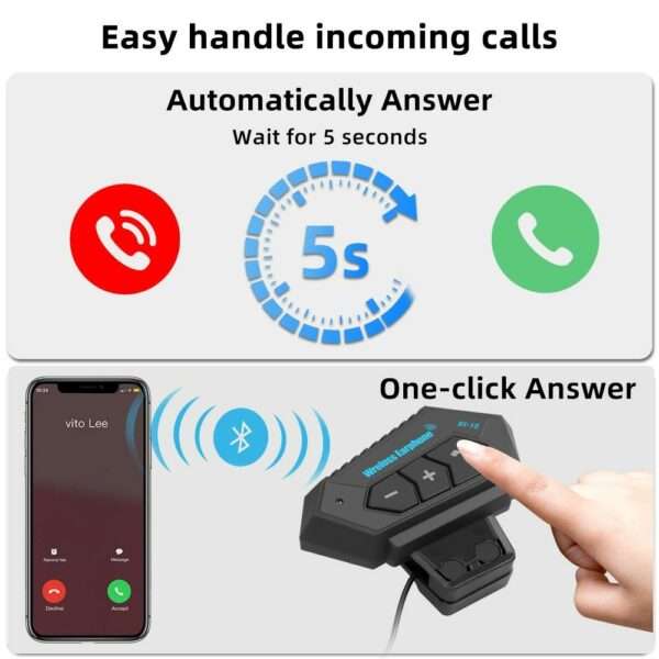 JG139 Motorcycle Bluetooth Helmet Wireless Earphones