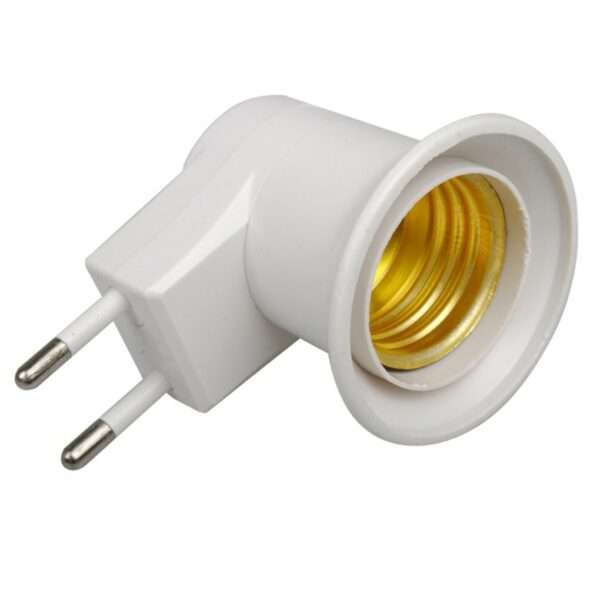 Type E-27 EU plug adapter with power on-off control switch