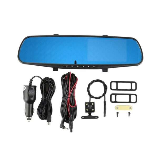 Aerbes AB-Q004 Full HD Car DVR Rearview Mirror Dual Channel Recorder